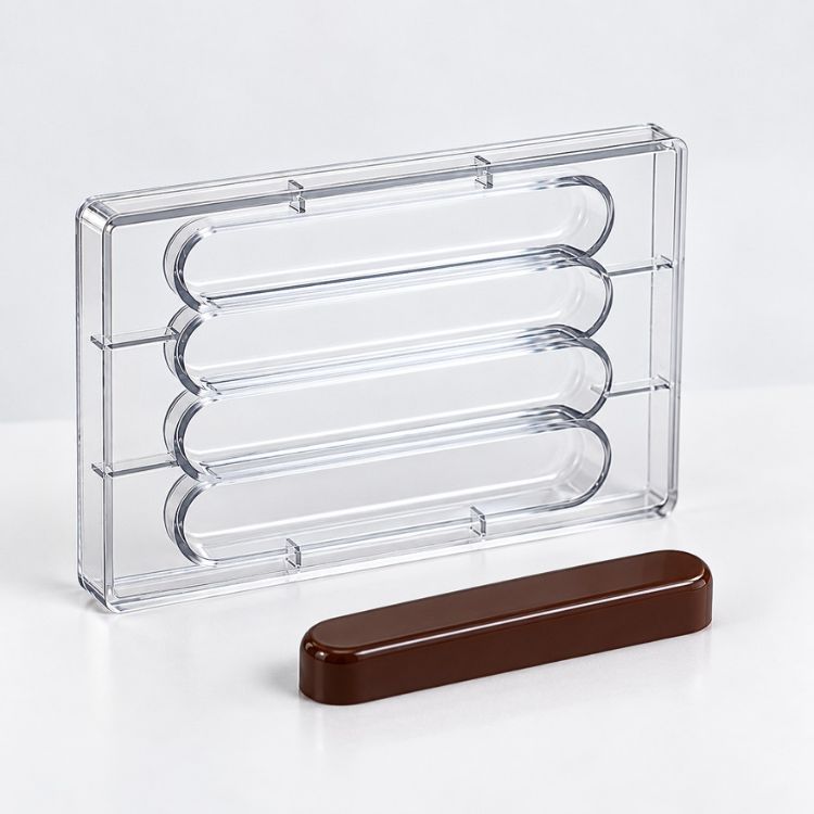 Molde forma plana para turr&oacute;n de chocolate